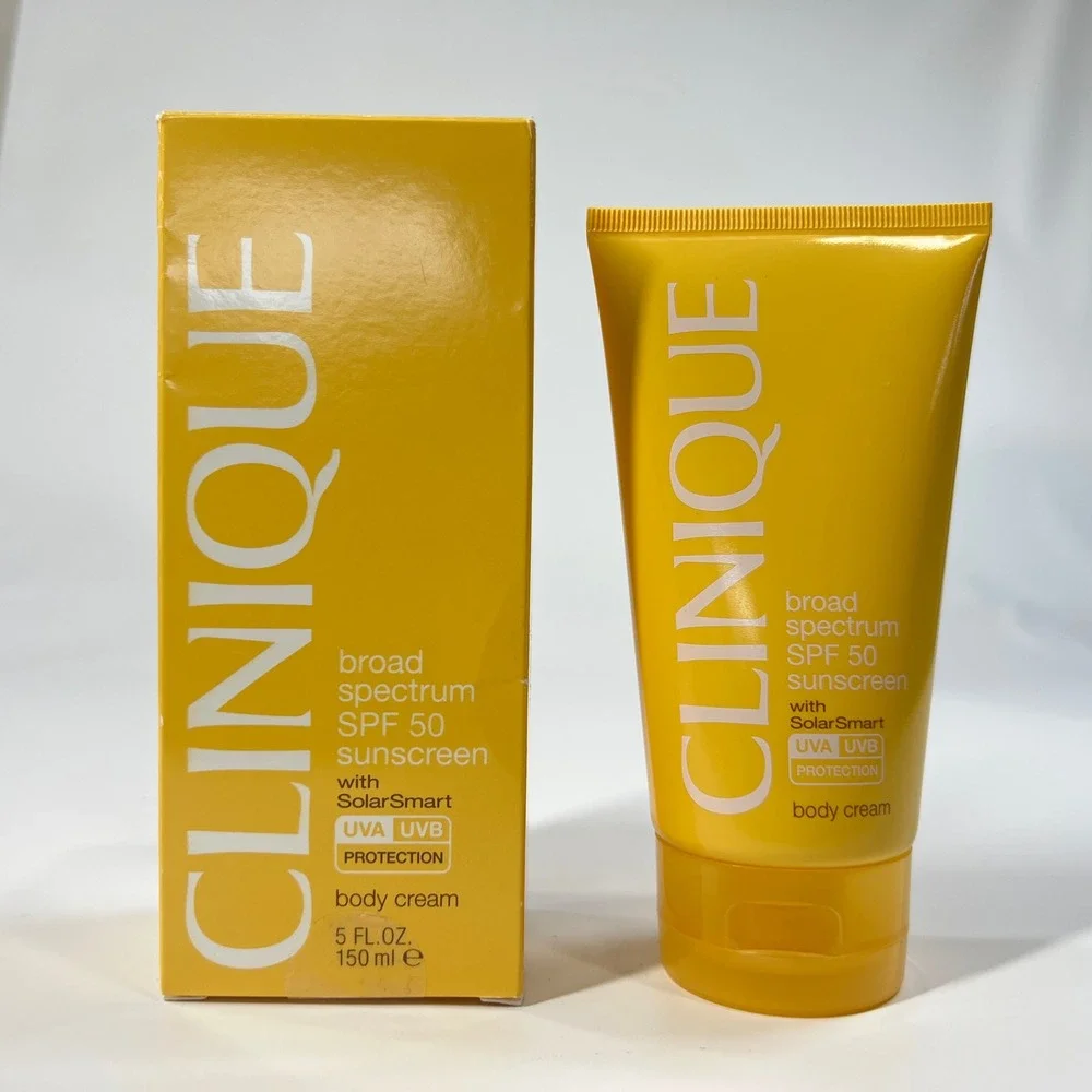 Clinique Sunscreen Body Cream SPF 50 Broad Spectrum 5oz NEW‎ SolarSmart UVA UVB - Picture 2 of 7